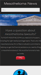 Mobile Screenshot of mesotheliomanews.com